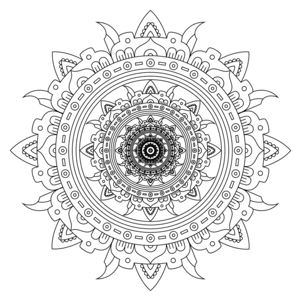 Creative Luxury Mandala Illustration — Stock Vector