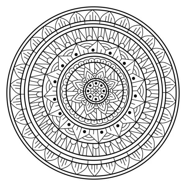 Lujo Creativo Ilustración Mandala — Vector de stock