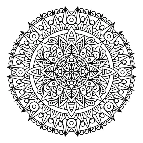 Kreativní Luxusní Mandala Ilustrace — Stockový vektor