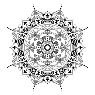 Mandala illüstrasyonunun yaratıcı lüksü