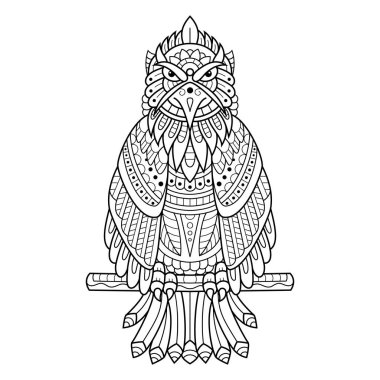 Zentangle tarzında el çizimi