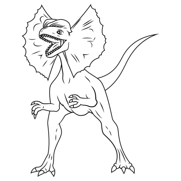 Dilophosaurus çizimi   