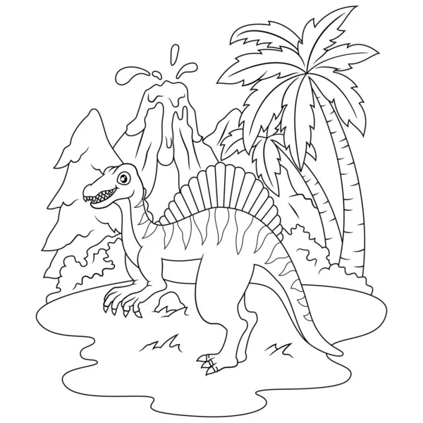 Spinosaurus çizim sanatı