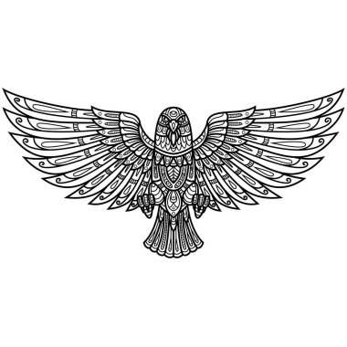 Zentangle tarzında el çizimi