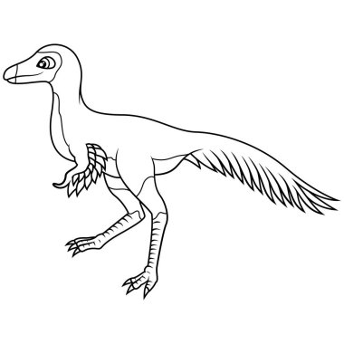  Mononykus 'un el çizimi sanatı