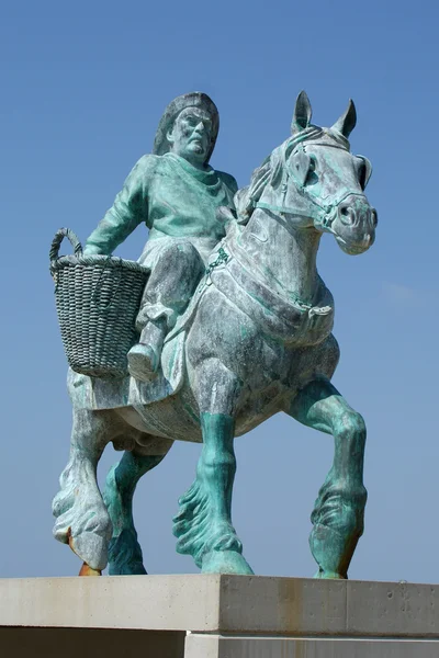 Statua pescatore gamberetti — Foto Stock