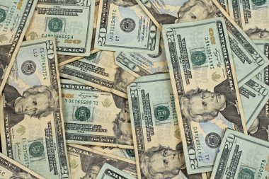 Amerikan yüz dolar faturaları yakın çekim