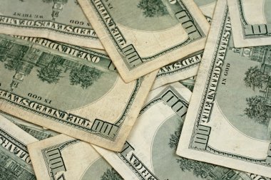 Amerikan yüz dolar faturaları yakın çekim