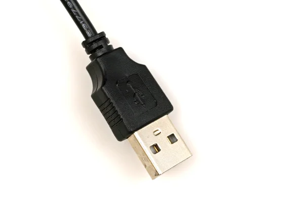 USB-kabel op een witte achtergrond — Stockfoto