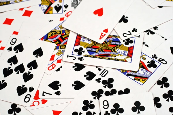 Spelkort på nära håll — Stockfoto