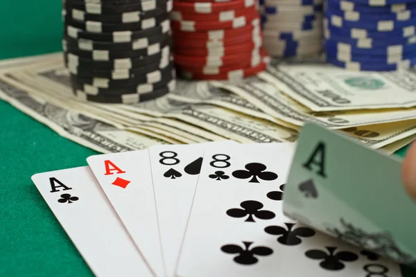 Pokerscenen — Stockfoto