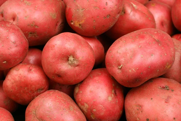 Batatas vermelhas fechar — Fotografia de Stock