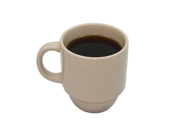 Tazza di caffè isolata su bianco — Foto Stock