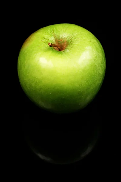 Apple On Black Background — Stock Photo, Image