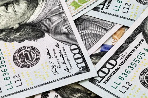 2013 系列美国一百美元的钞票 — 图库照片