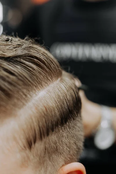 Ferramentas Barbearia Processo Trabalho — Fotografia de Stock