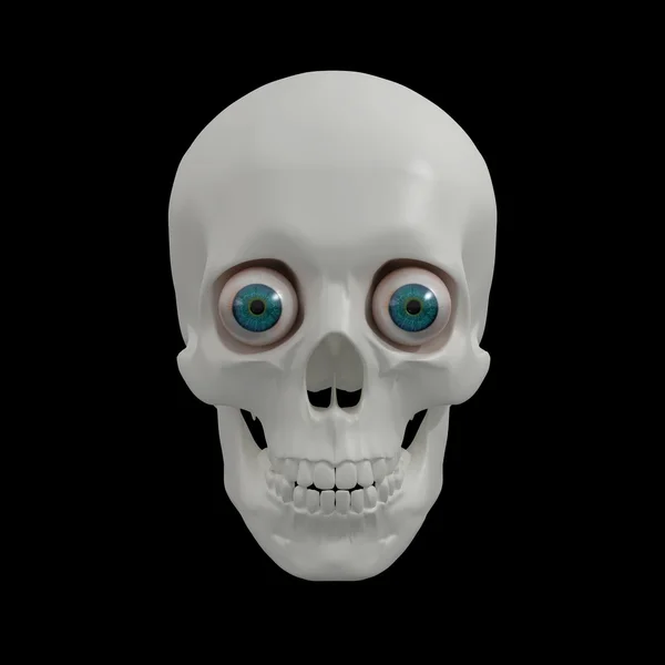 3D render hman skull - höger sida Visa — Stockfoto