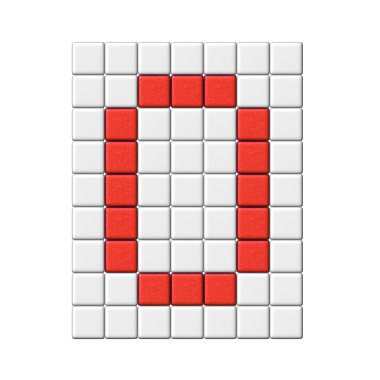 3D kırmızı sayı toplama - 0