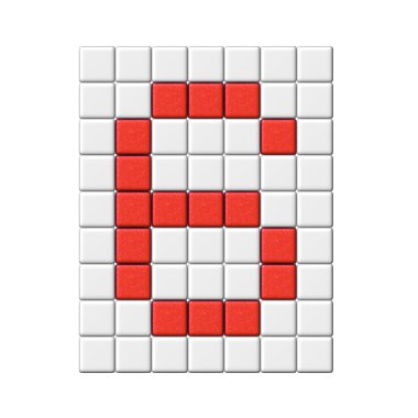 3D kırmızı sayı toplama - 6