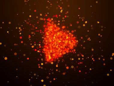 Kırmızı play bokeh arka plan olarak