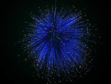 바탕에 푸른 불꽃
