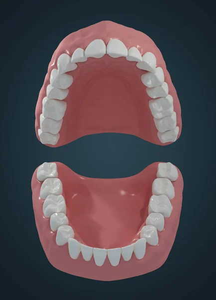 Zęby Czarnym Tle — Zdjęcie stockowe