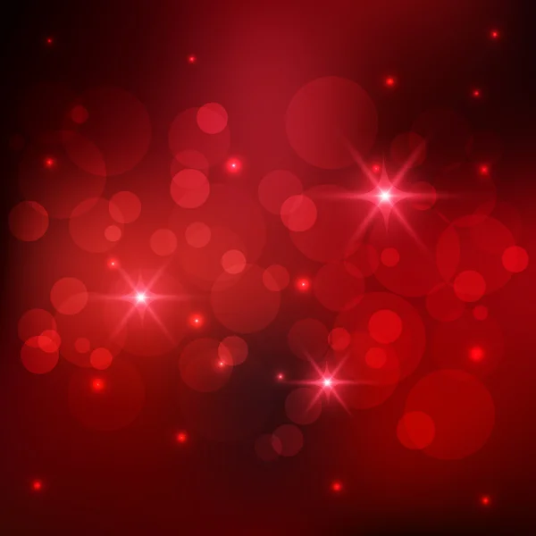 Bokeh roter Hintergrund — Stockvektor