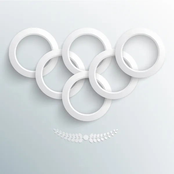 Спортивный фон, бумажные кольца — стоковый вектор