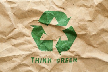 Green recycle symbol clipart