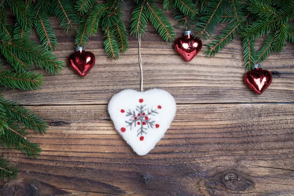 Coração de Natal — Fotografia de Stock