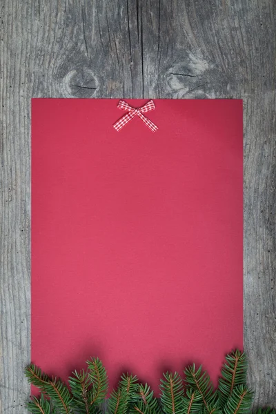 Christmas red paper sheet — Stock Photo, Image