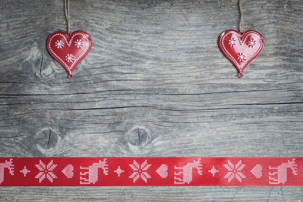 Corazones de Navidad — Foto de Stock