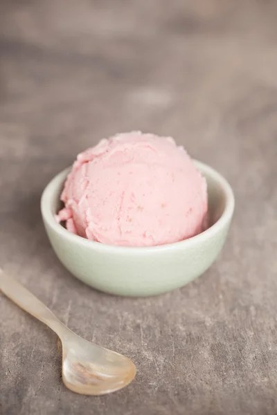 Strawberries ice cream - Stock Image — Stock Photo, Image