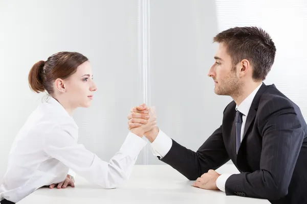 Arm Wrestling Business — Stock Photo, Image