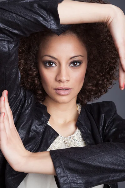 A portrait of a beautiful mixed-race woman — Stock Photo, Image