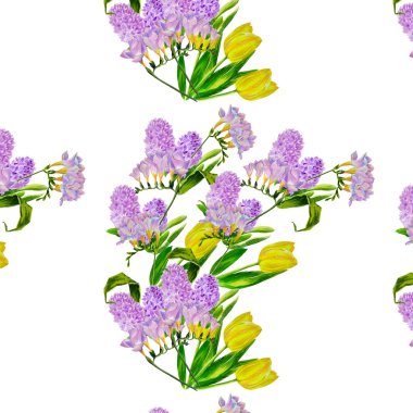 buket çiçek ile Seamless Modeli