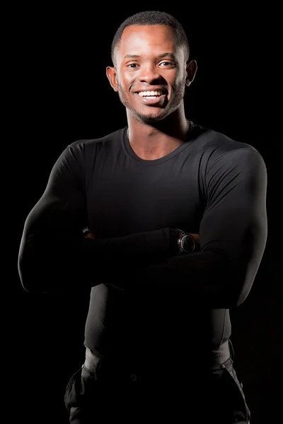 Retrato de jovens afro-americanos posando . — Fotografia de Stock