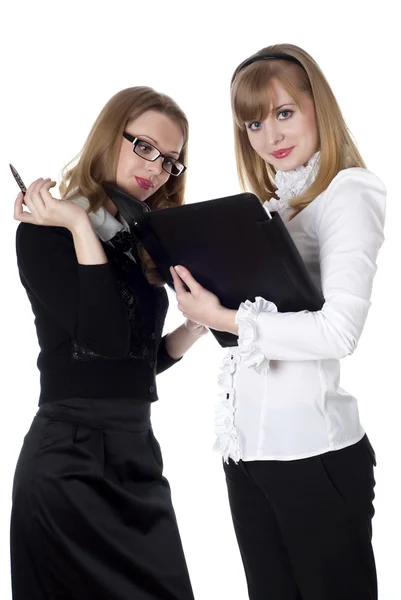 Two charming business women — Stock Photo, Image