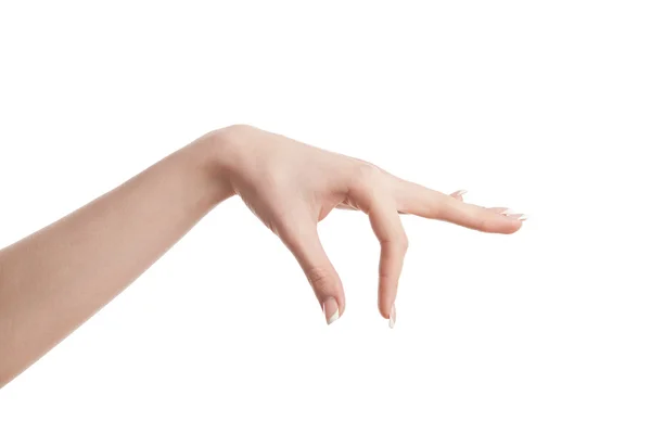 Weibliche Hand greift nach etwas — Stockfoto