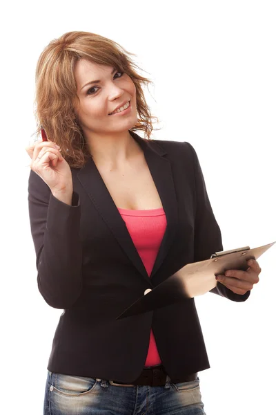 Charming young businesswoman — Stock Photo, Image