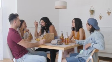 friends are divided into a company and each communicate with each other
