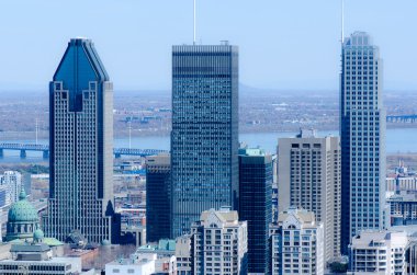View of Montreal Skyscrapers clipart
