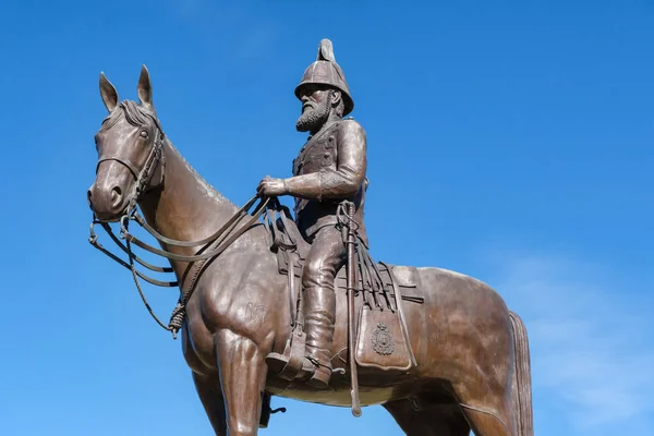 Калгари Альберта Канада Сентября 2021 Года Статуя Полковника Джеймса Маклауда — стоковое фото