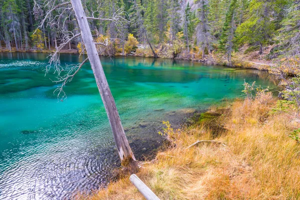 Canmore Alberta Canada September 2021 Grassi Lake Southern Canadian Rockies — Stock Photo, Image