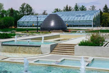 Montreal, CA - 16 May 2022: Insectarium building in Montreal Botanical Garden
