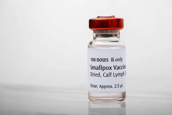 Flacon Vaccin Antivariolique Pour Protéger Contre Variole Singe Rendu Artistique — Photo