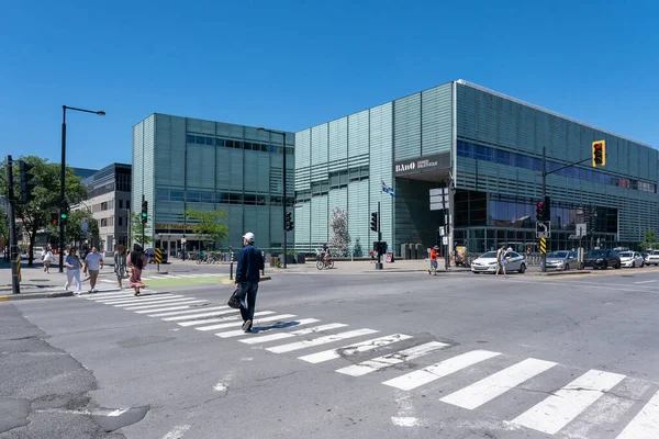 Montreal Junio 2022 Construcción Biblioteca Nacional Archivos Quebec — Foto de Stock