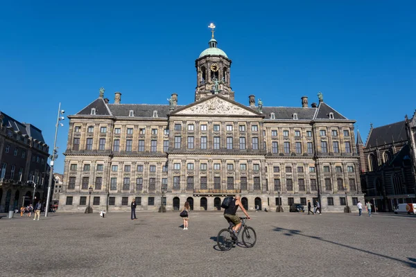 Amsterdam Paesi Bassi Giugno 2022 Palazzo Reale Amsterdam Piazza Dam — Foto Stock