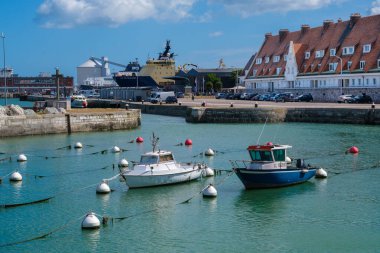 Calais, France - 26 June 2022: Fishing boats in Paradise Basin