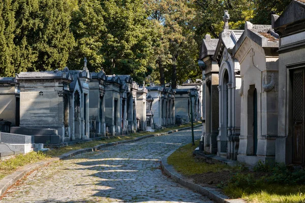 Grafstenen Begraafplaats Pere Lachaise Parijs Frankrijk — Stockfoto